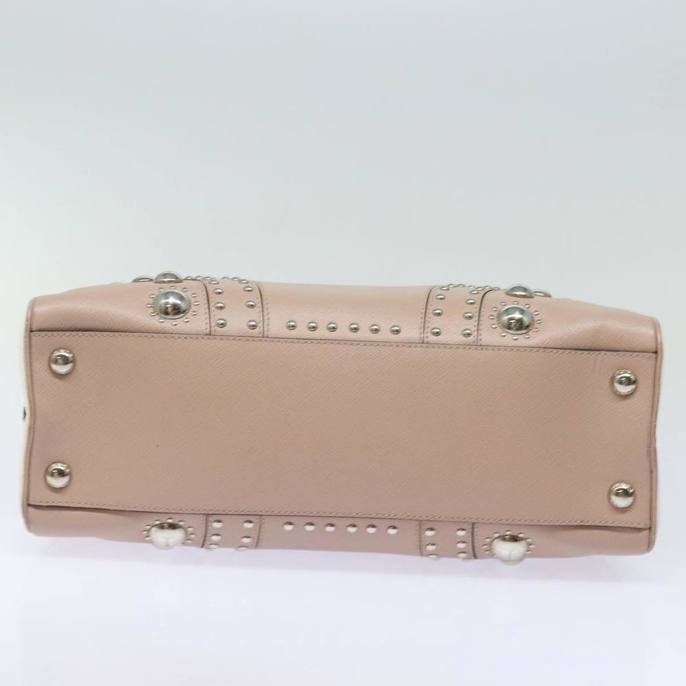 PRADA Hand Bag Safiano leather Pink Auth bs15840 - Picture 5 of 16